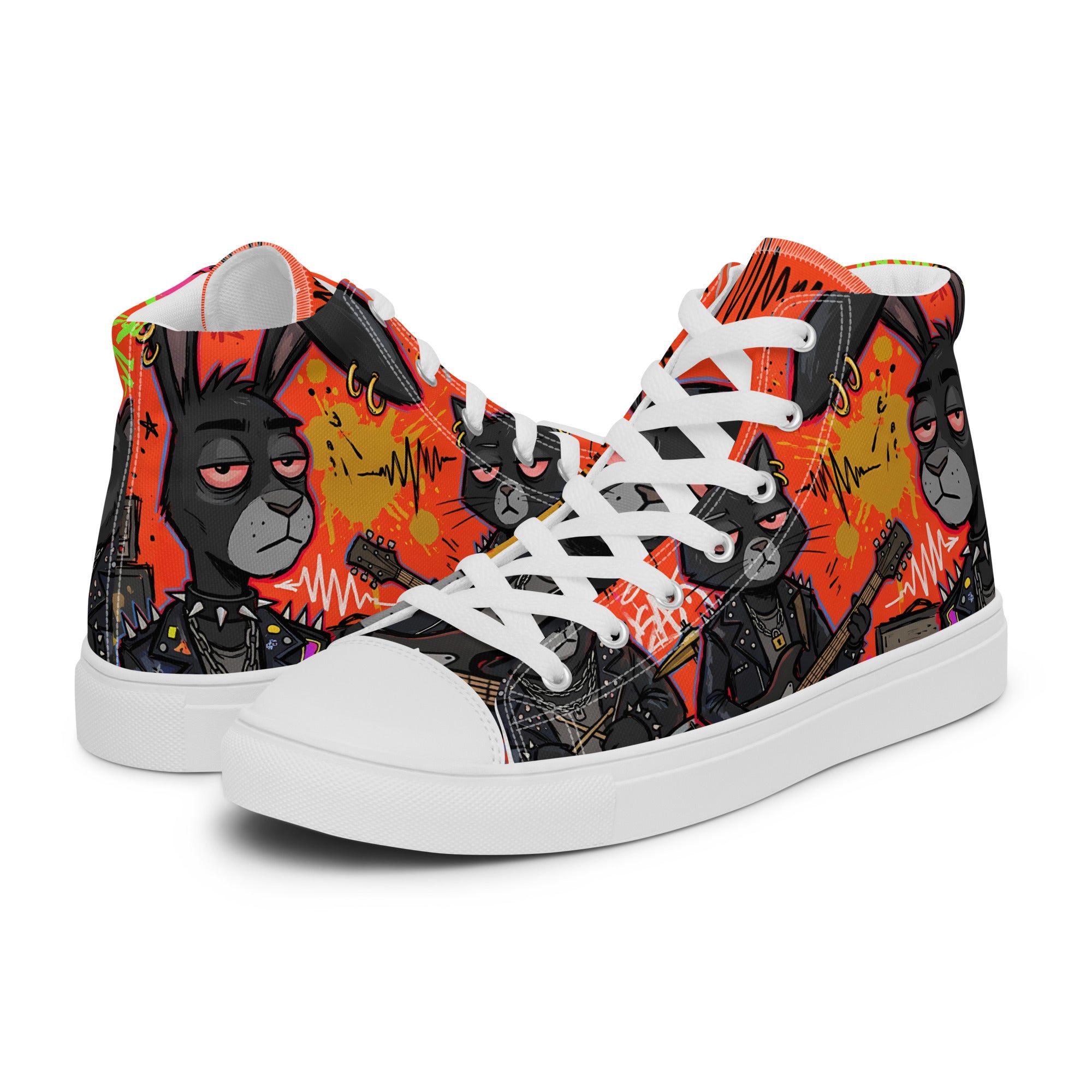 Men’s high top canvas shoes