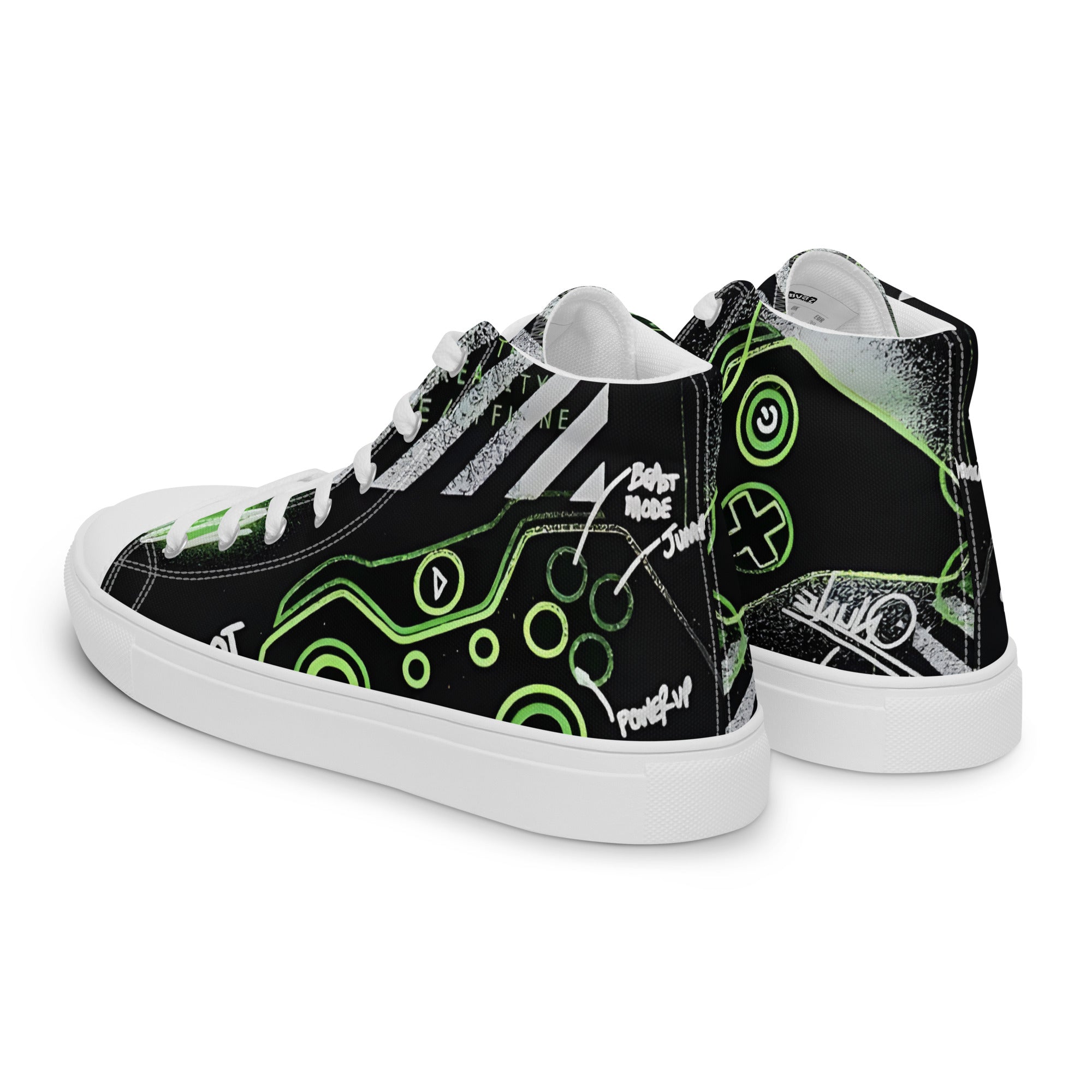 Men’s high top canvas shoes
