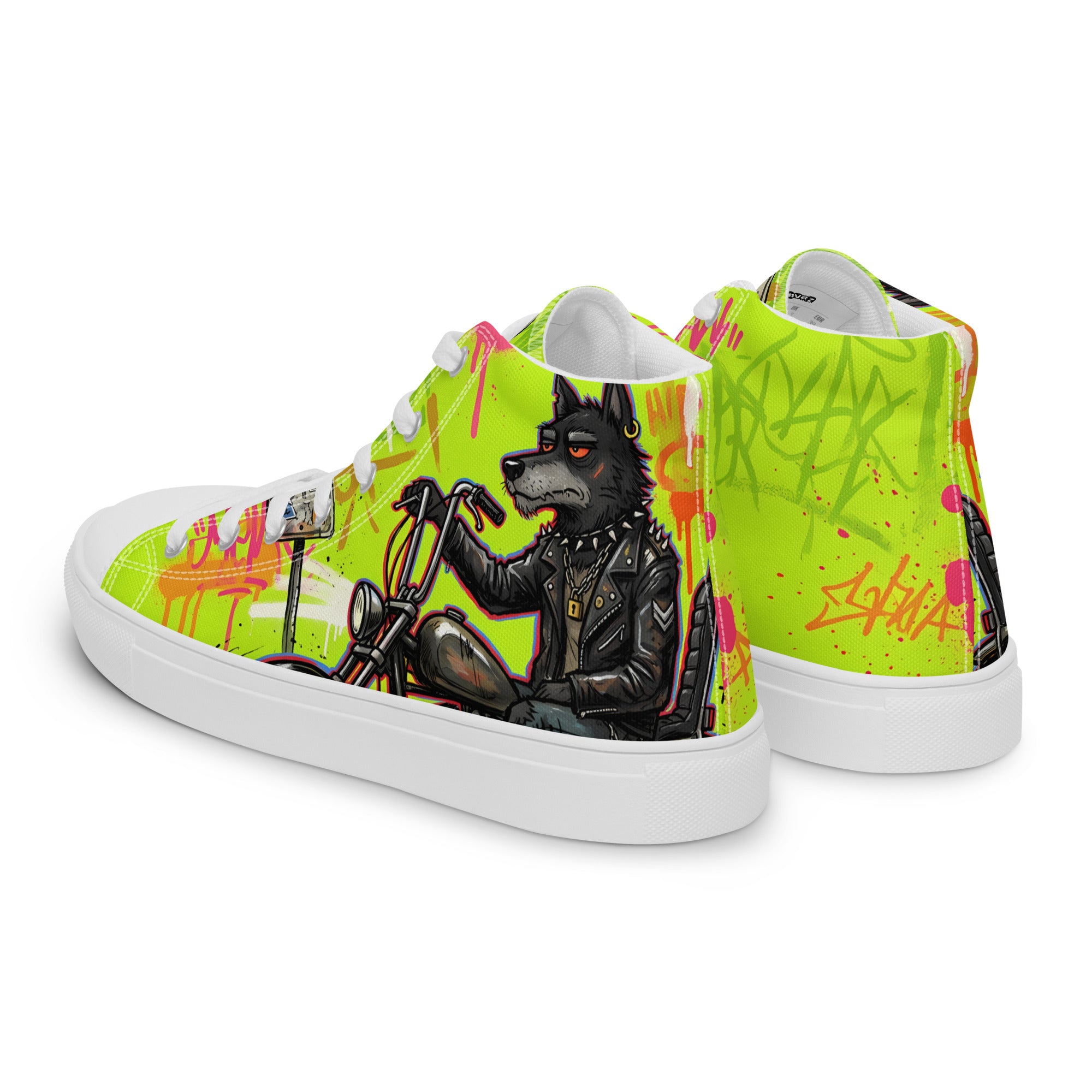 Men’s high top canvas shoes