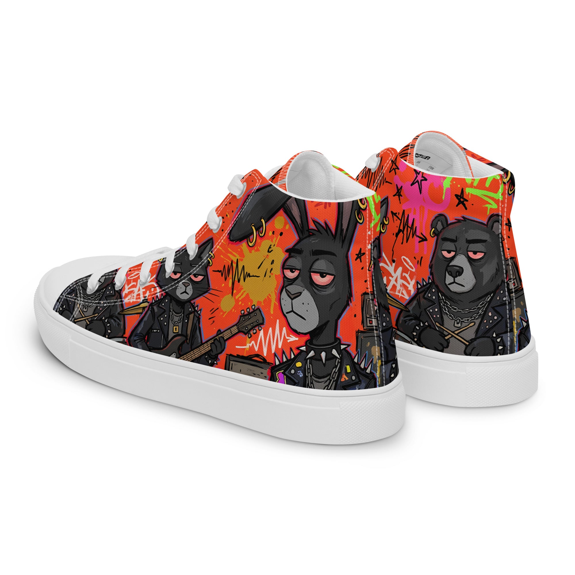 Men’s high top canvas shoes