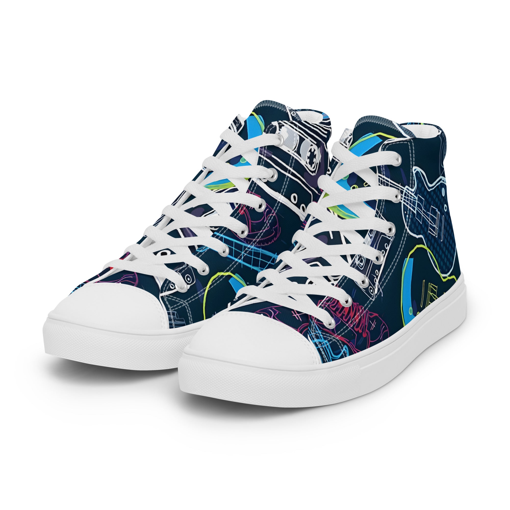 Men’s high top canvas shoes