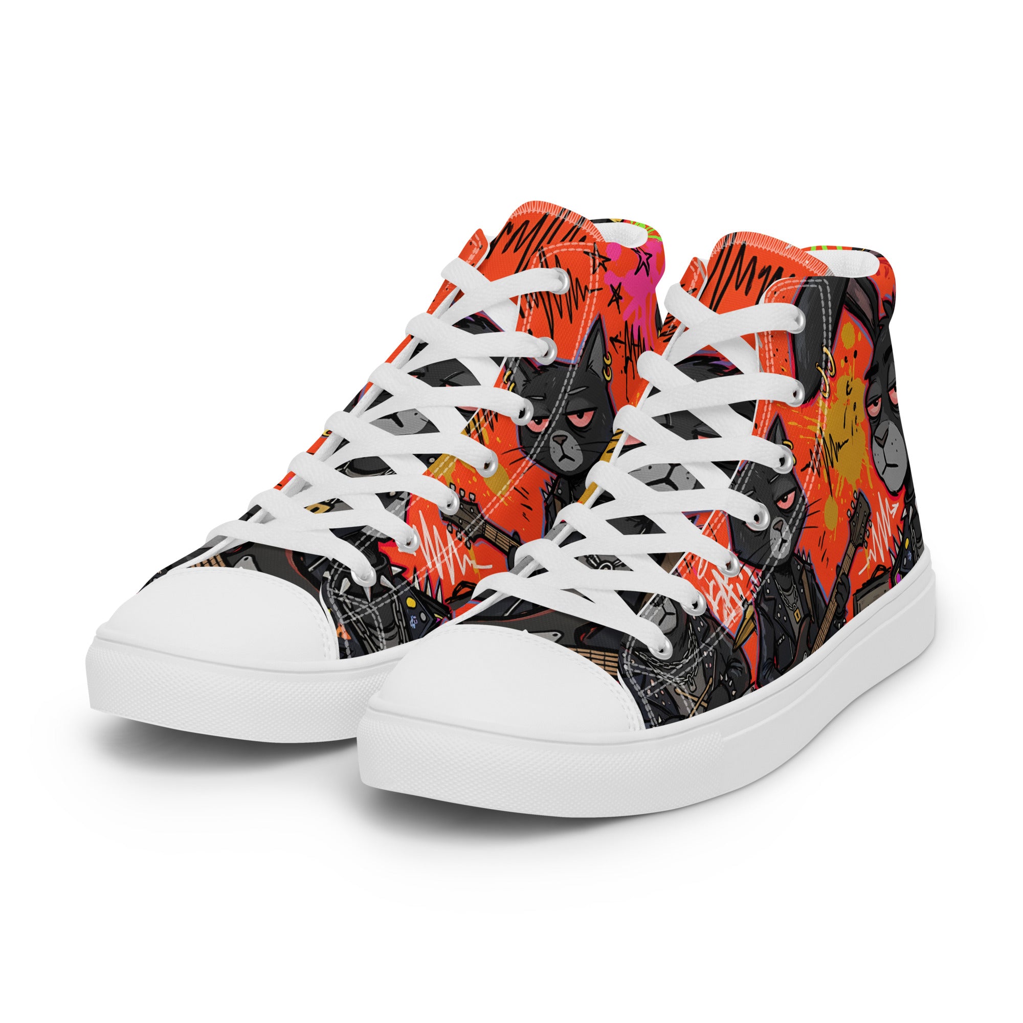 Men’s high top canvas shoes