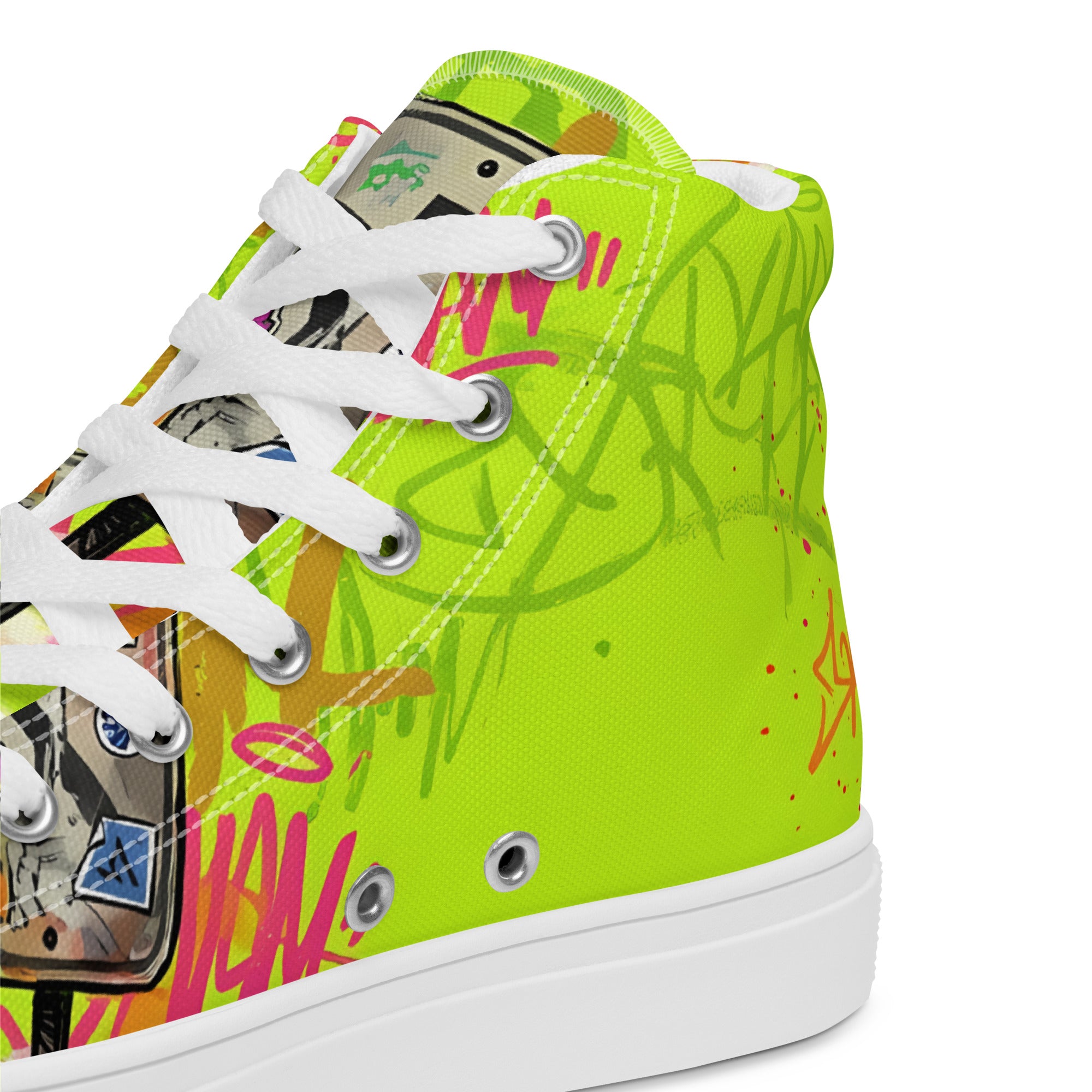 Men’s high top canvas shoes