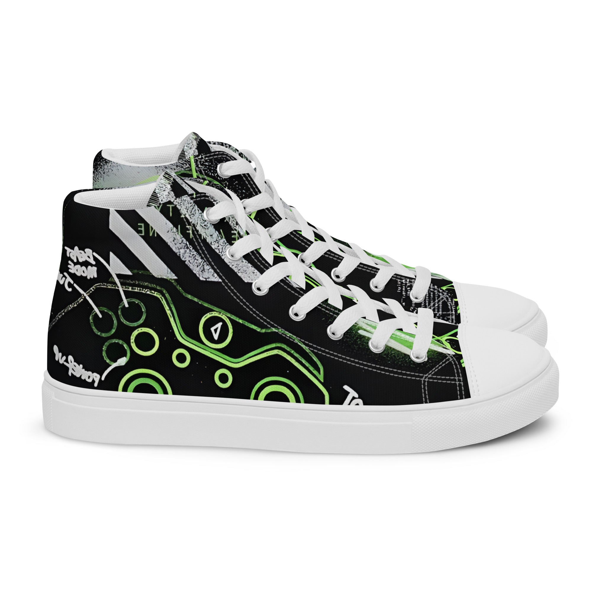Men’s high top canvas shoes