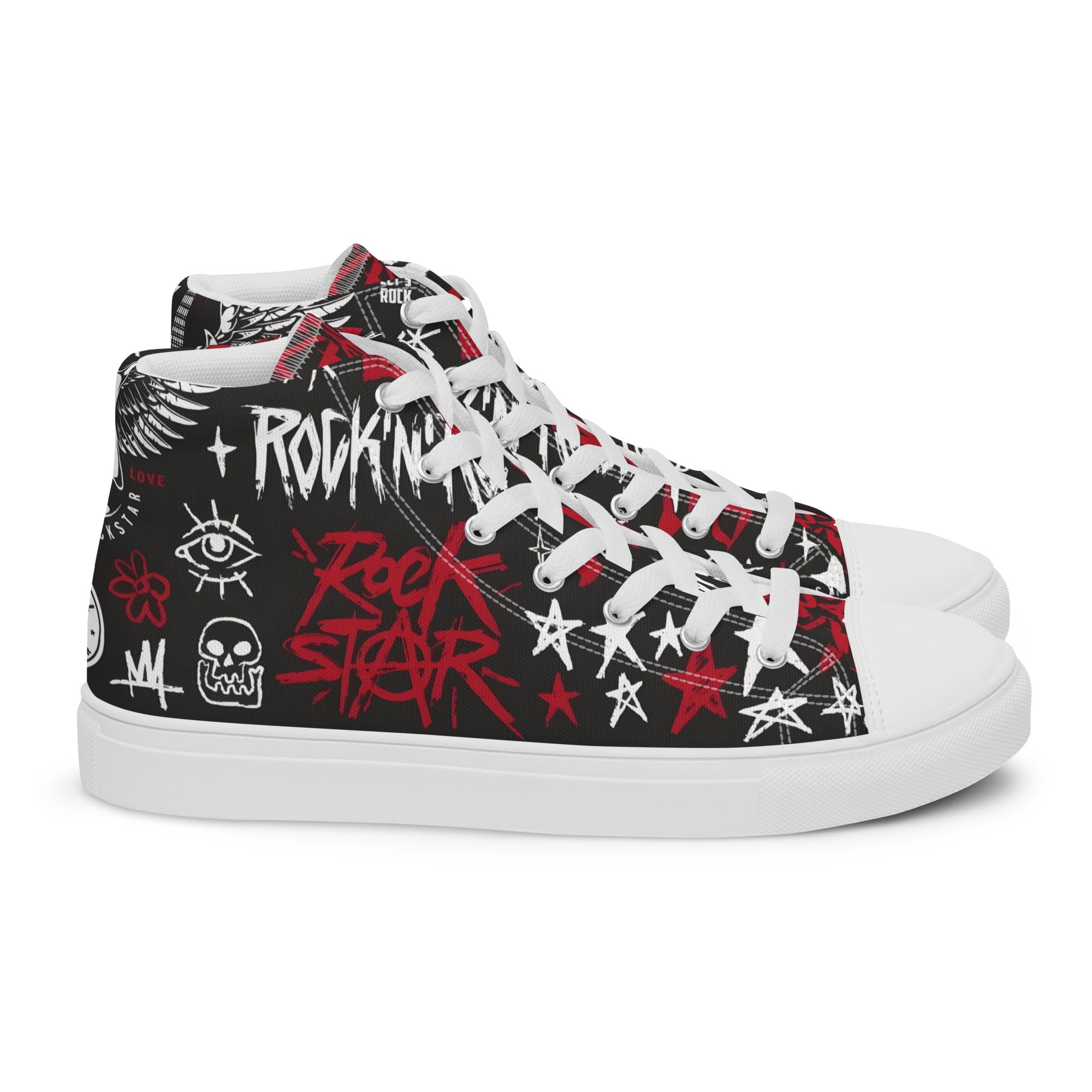 Men’s high top canvas shoes