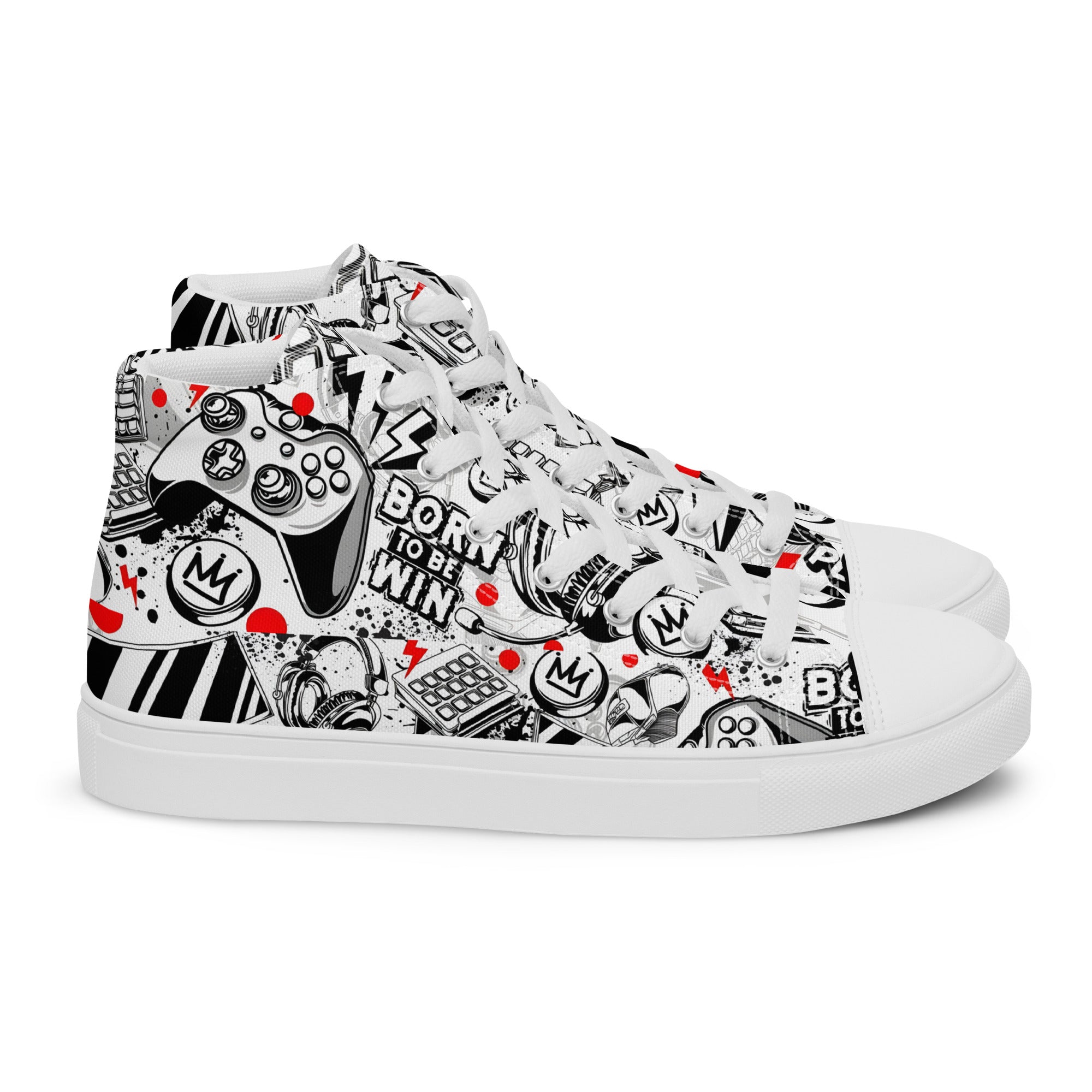 Men’s high top canvas shoes
