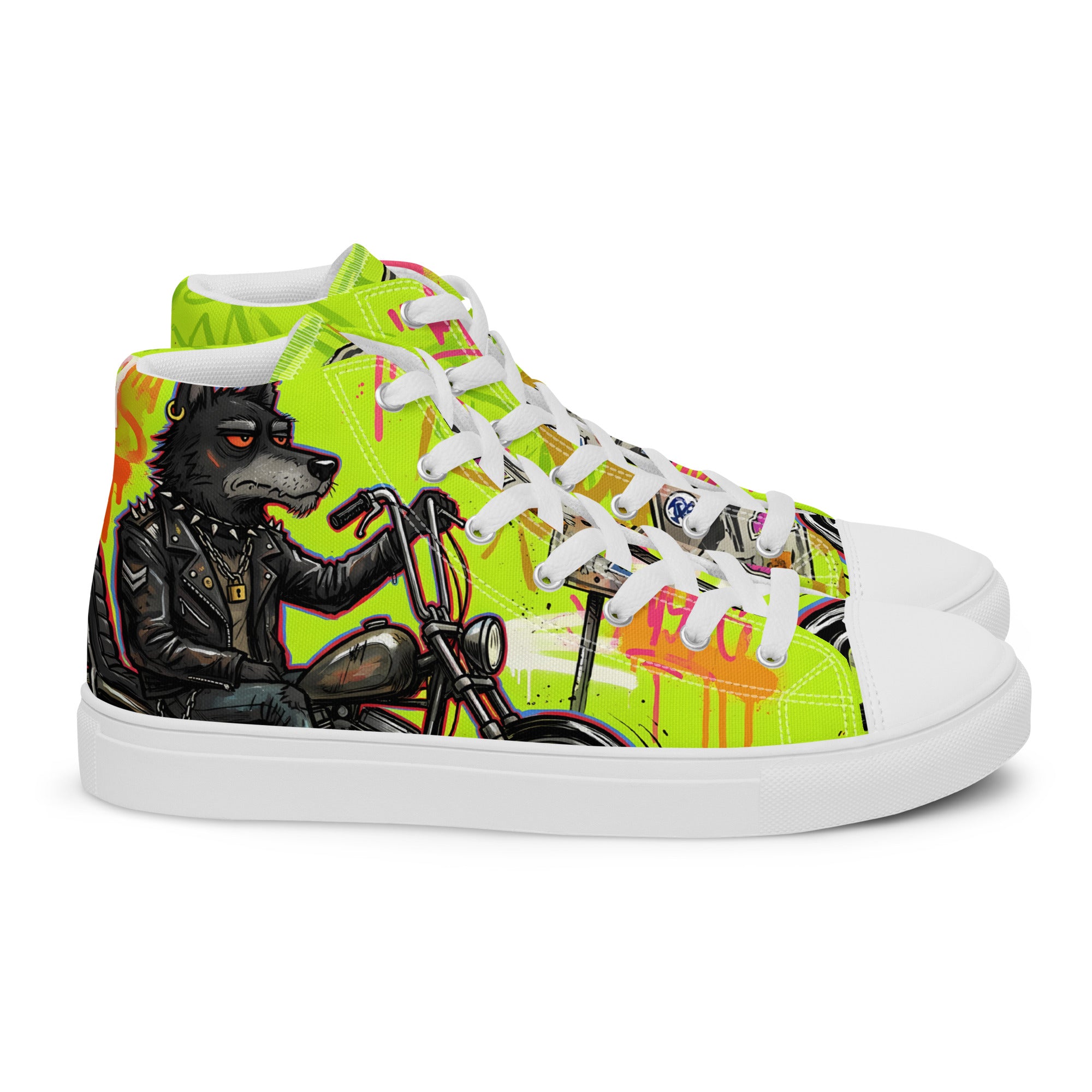 Men’s high top canvas shoes