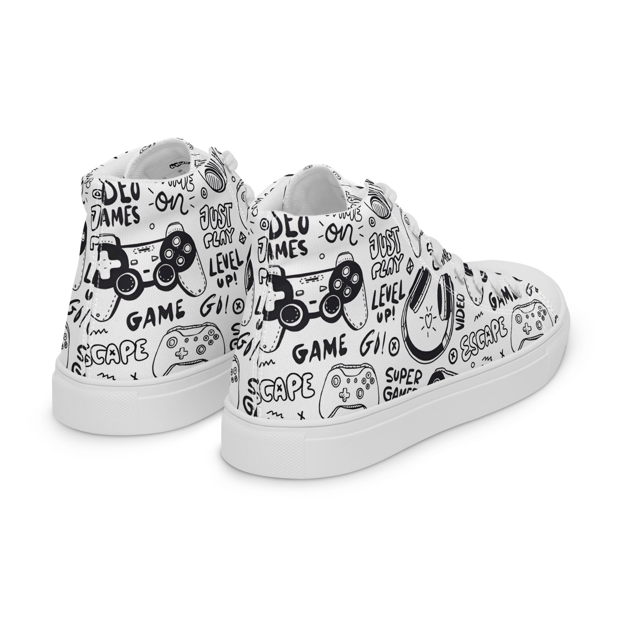 Men’s high top canvas shoes