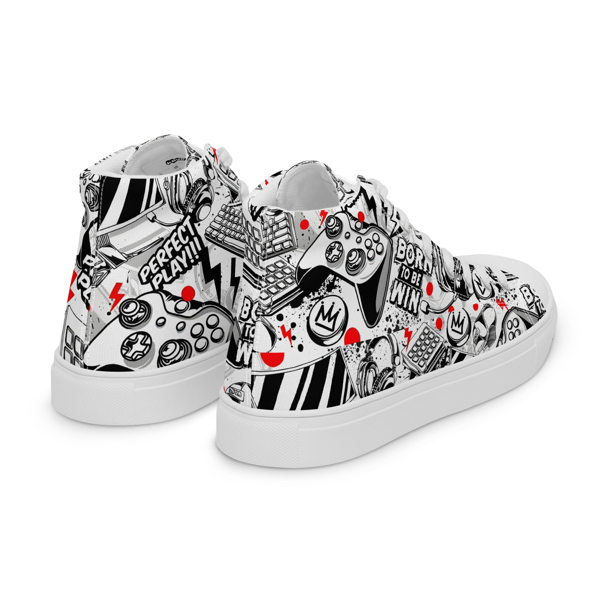 Men’s high top canvas shoes