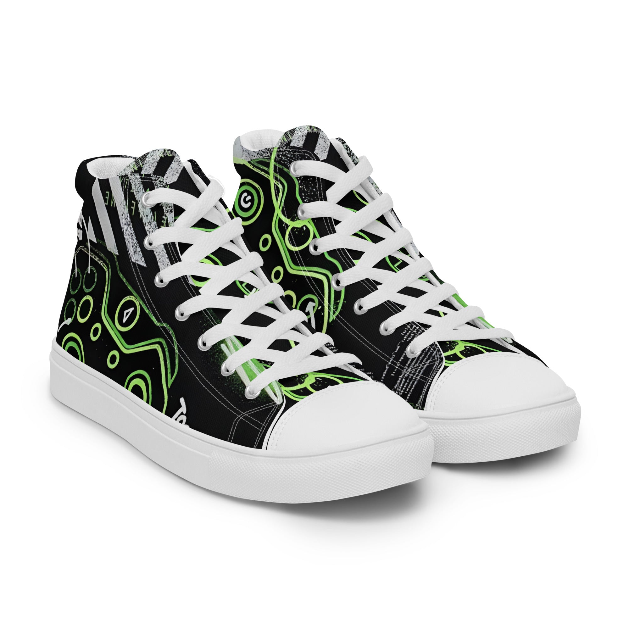 Men’s high top canvas shoes