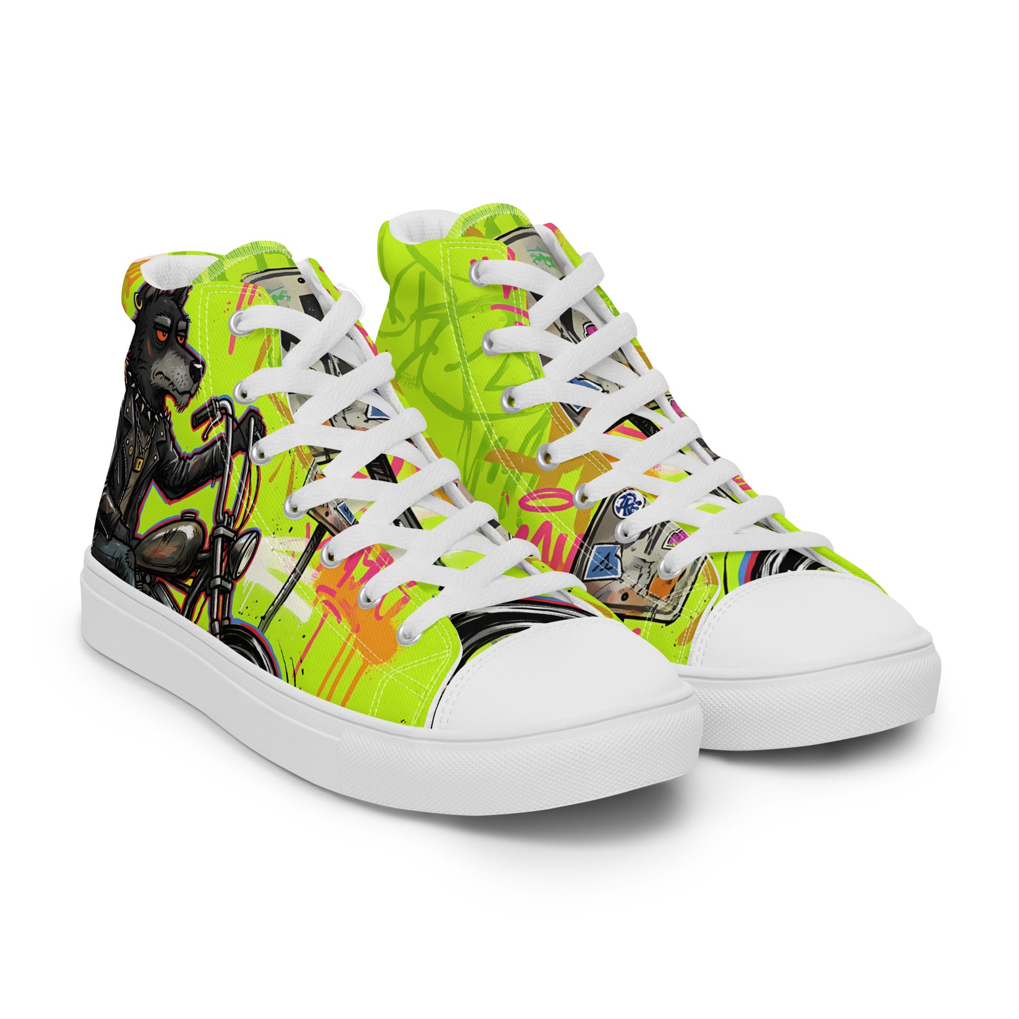 Men’s high top canvas shoes