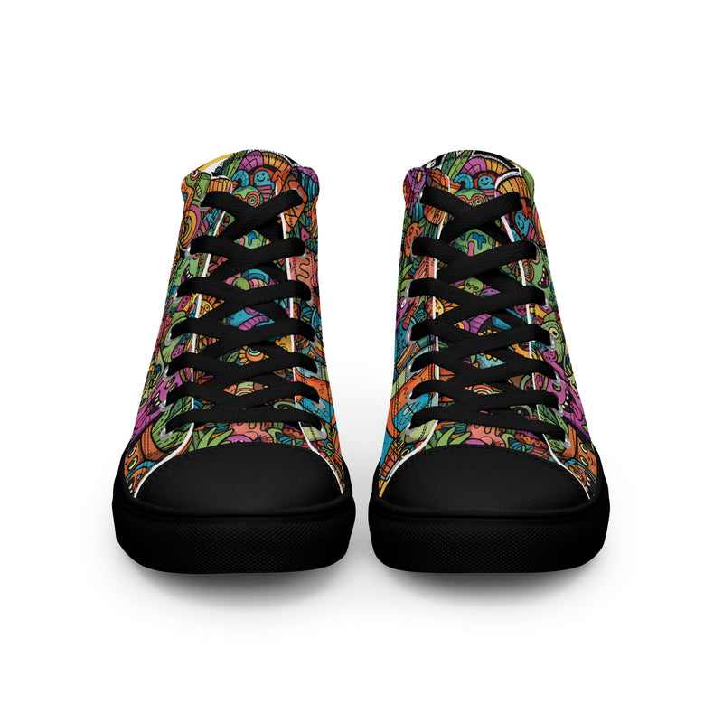 Women’s high top canvas shoes