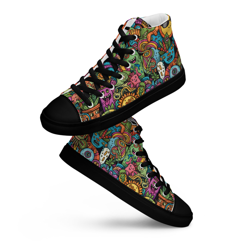 Women’s high top canvas shoes