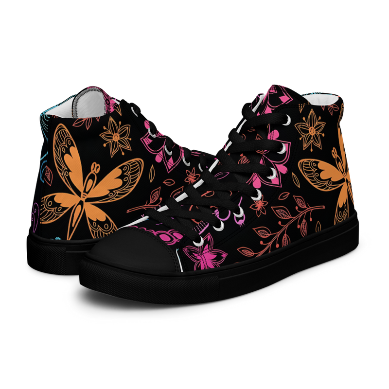 Women’s high top canvas shoes