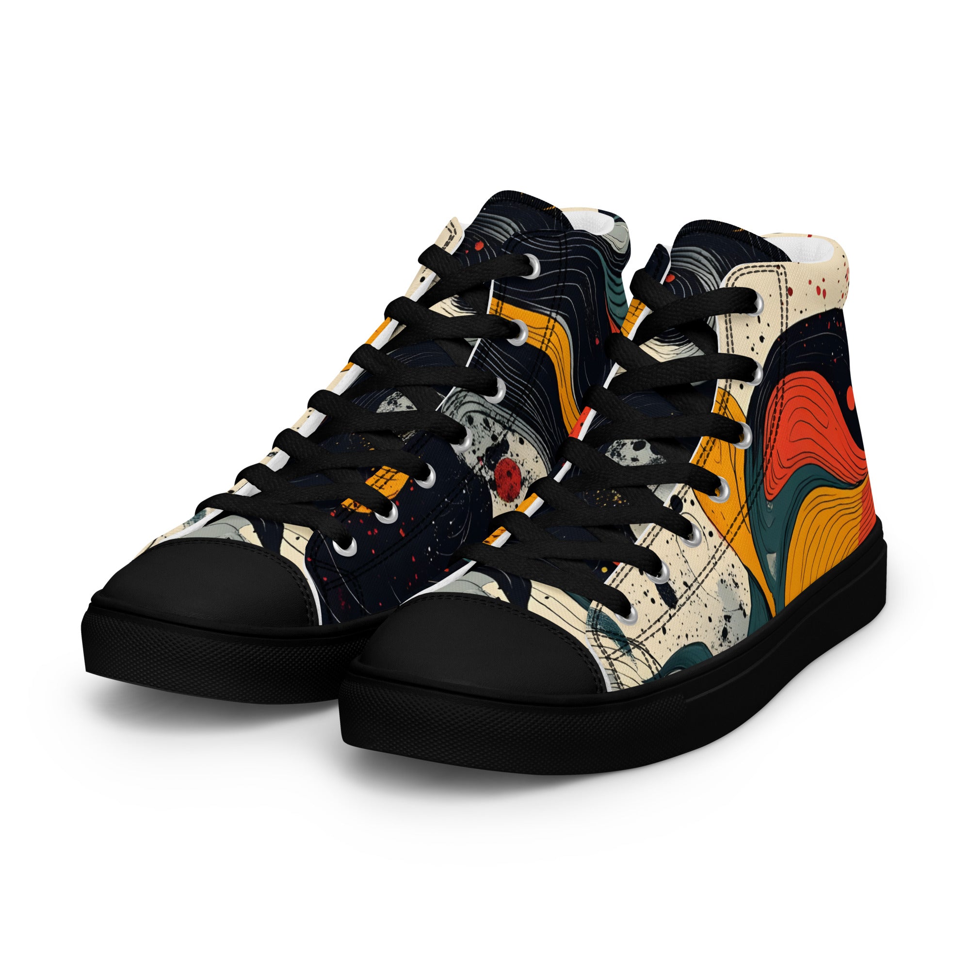 Women’s high top canvas shoes