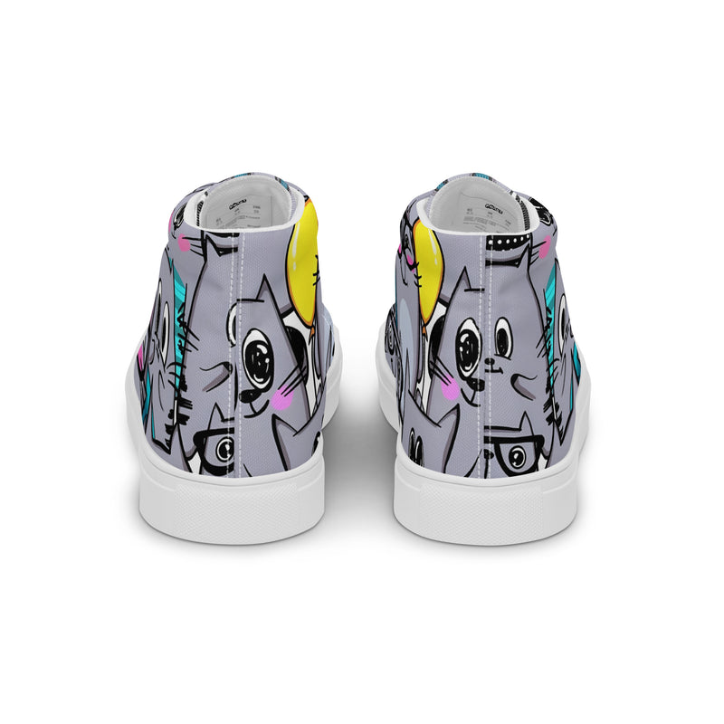 Women’s high top canvas shoes