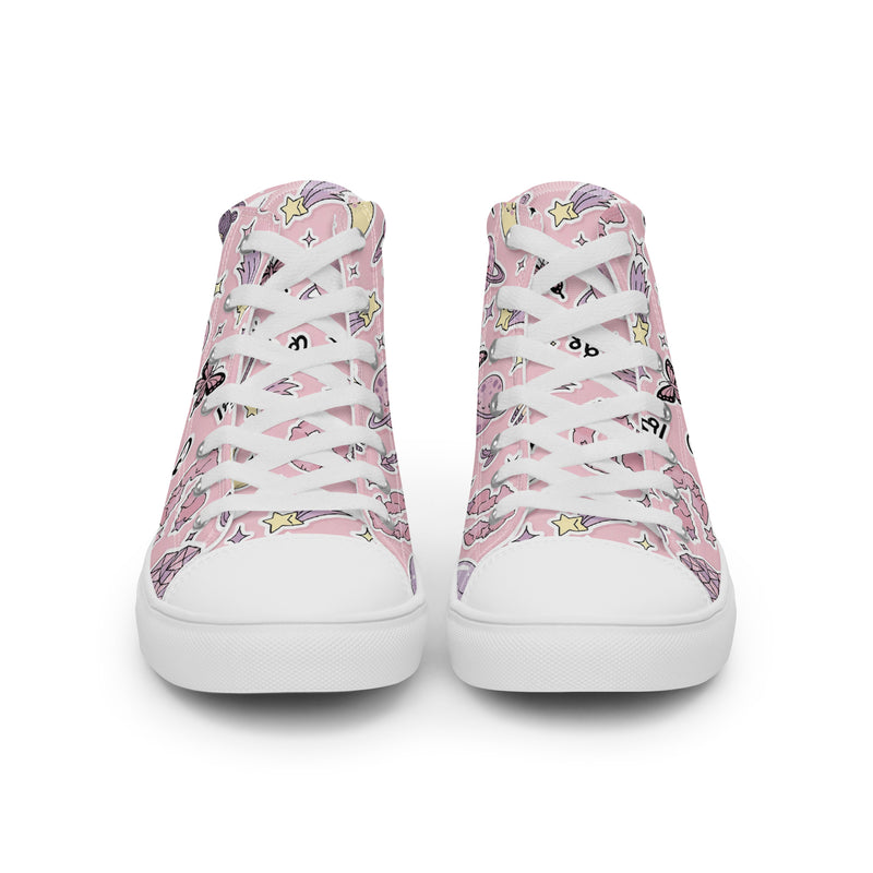 Women’s high top canvas shoes