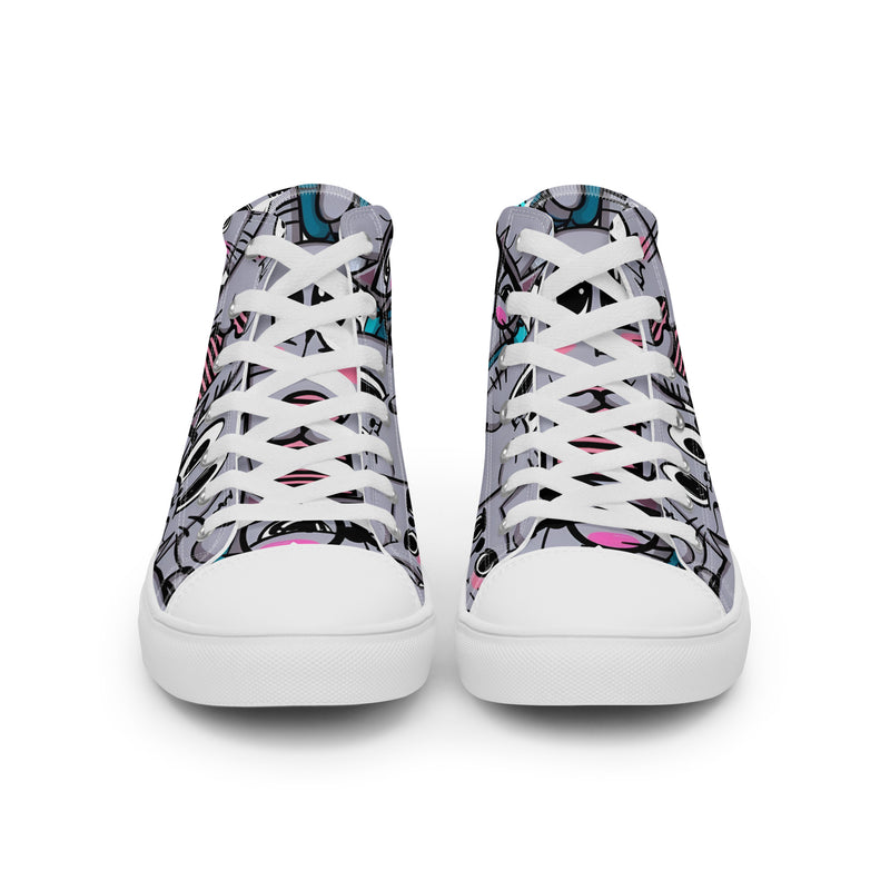 Women’s high top canvas shoes