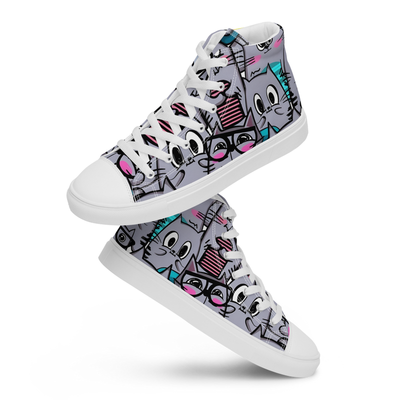 Women’s high top canvas shoes