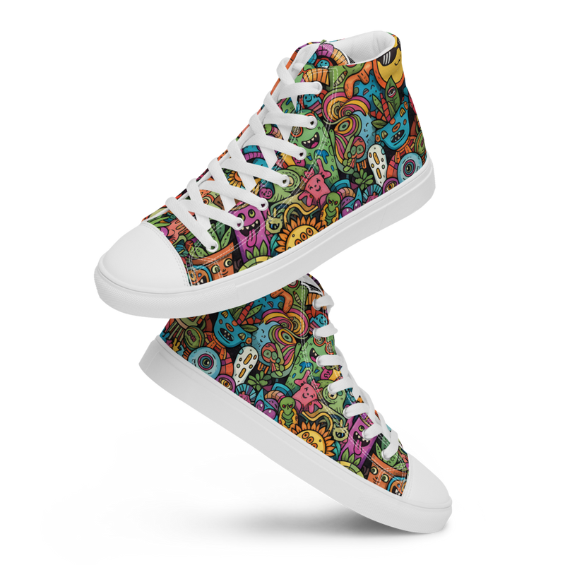 Women’s high top canvas shoes