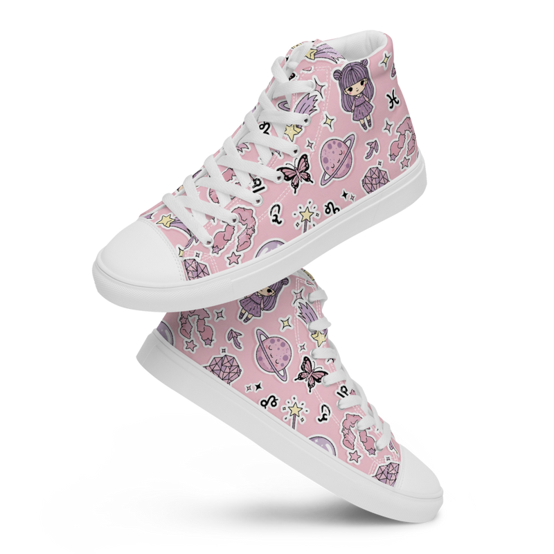 Women’s high top canvas shoes