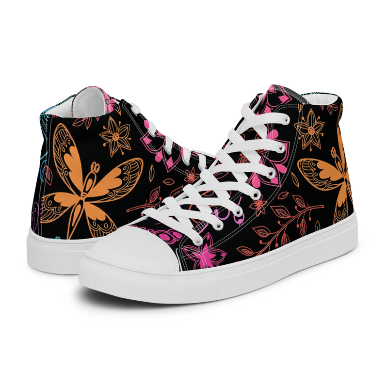 Women’s high top canvas shoes