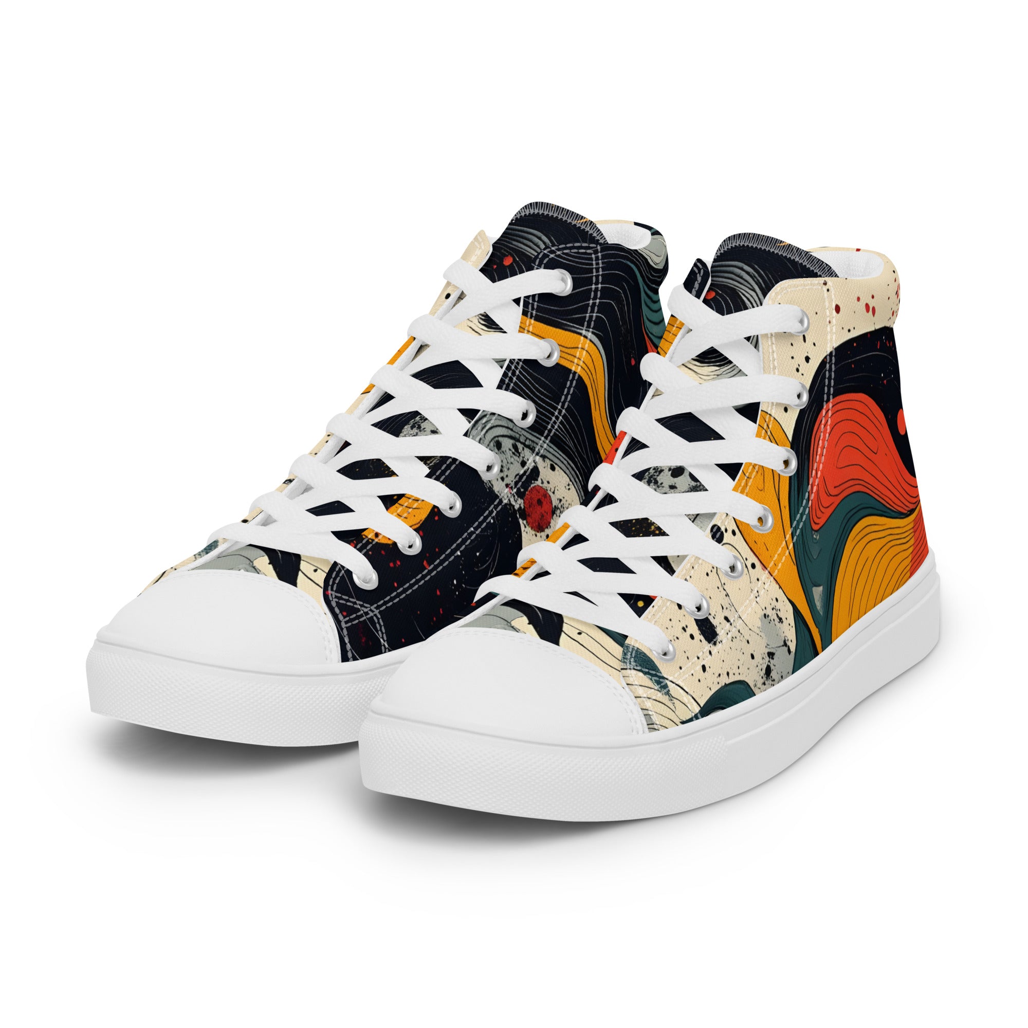 Women’s high top canvas shoes