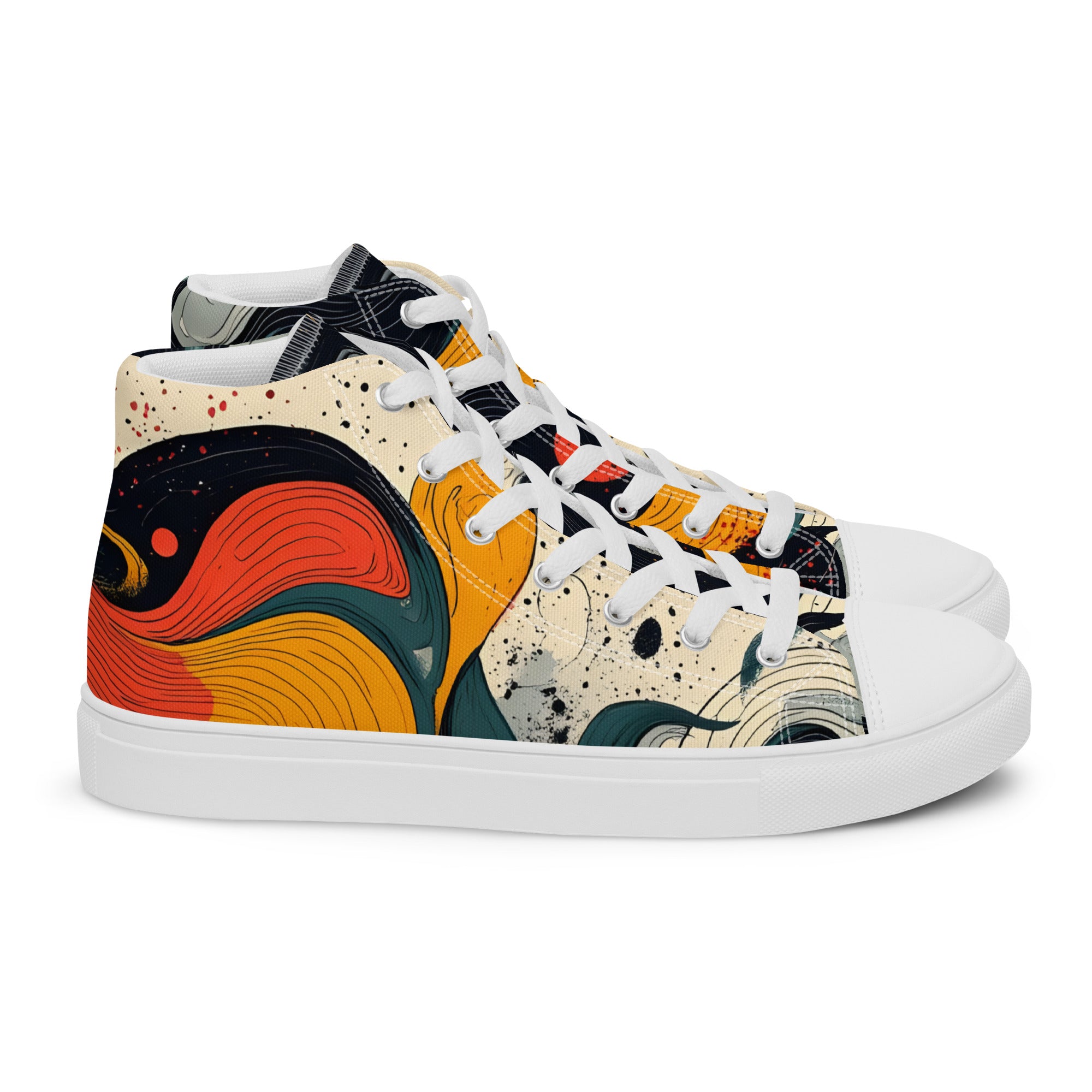 Women’s high top canvas shoes