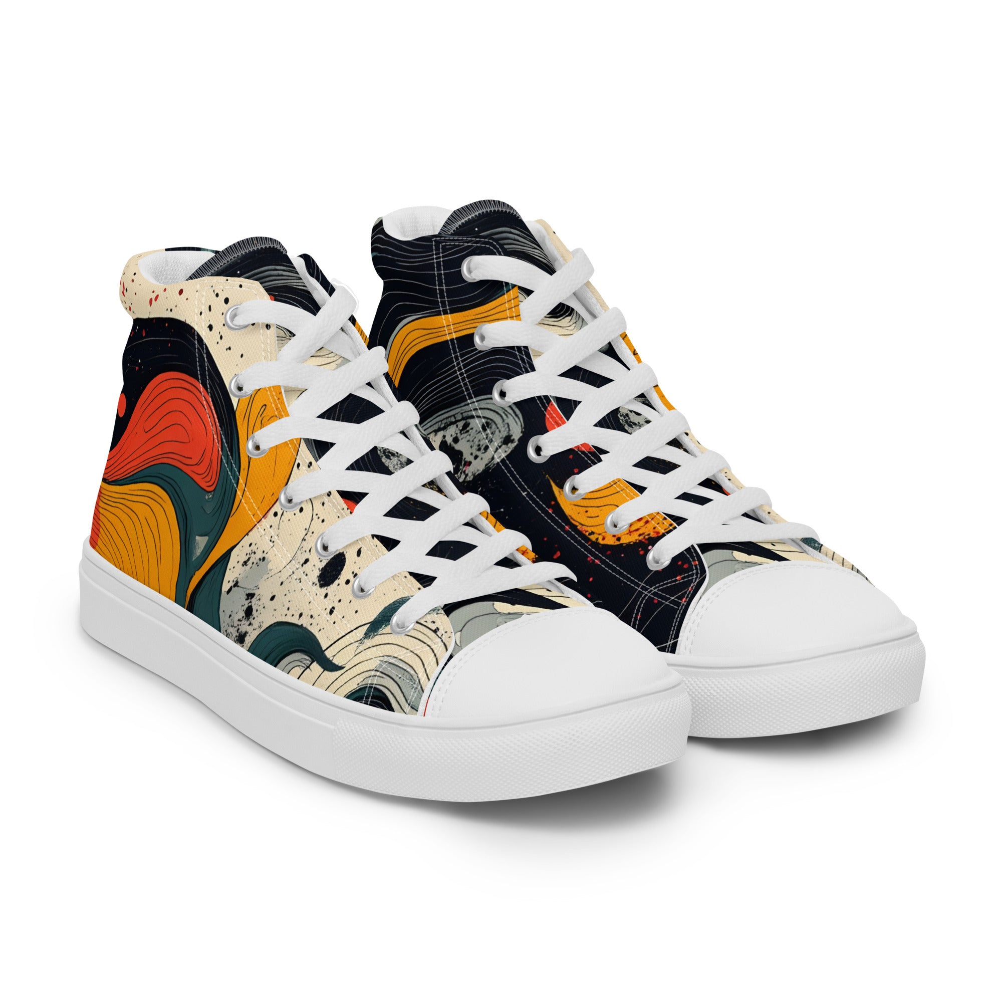 Women’s high top canvas shoes