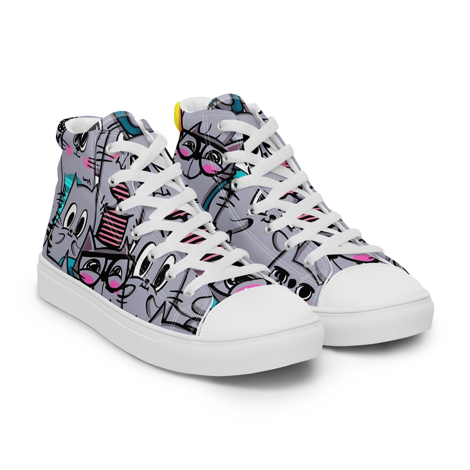 Women’s high top canvas shoes